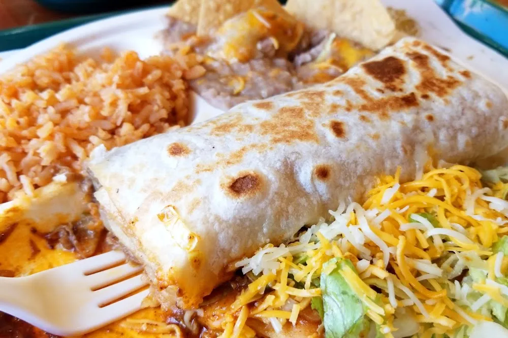 Burrito and Enchilada Plate